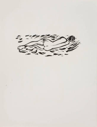 untitled (nude reclining, seen from back)