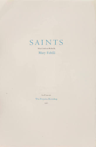 title page/colophon