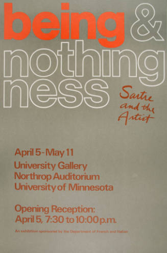 Being & Nothingness: Sartre & the Artist
