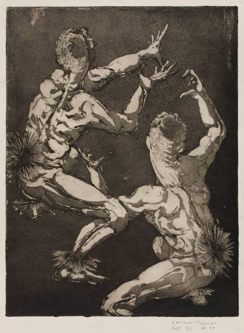 untitled (two figures in primitive dance)