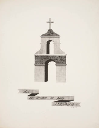 Mission San Antonio de pala campanario-1816