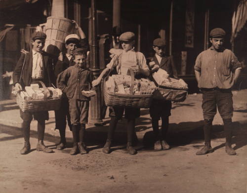 Group of Boy Candy Vendors, NYC