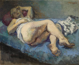 Nude on a Blue Couch