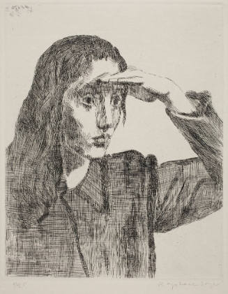 Woman Shading Her Eyes