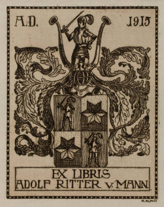 Ex Libris Adolf Ritter v. Mann