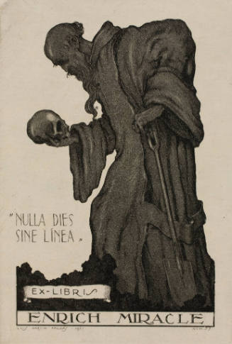 "Nulla Dies Sine Linea" Ex Libris Enrich Miracle