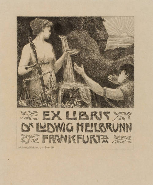 Ex Libris Dr Ludwig Heilbrunn Frankfurt A/M