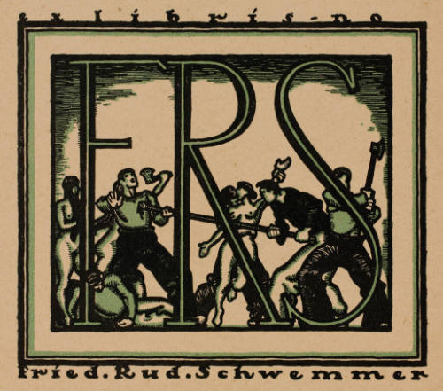 ex libris - no Fried. Rud. Schwemmer