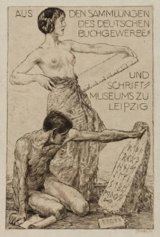 Aus Den Sammlugenen Des Deutschen Buchgewerbe Und Schrift Museums Zu Leipzig