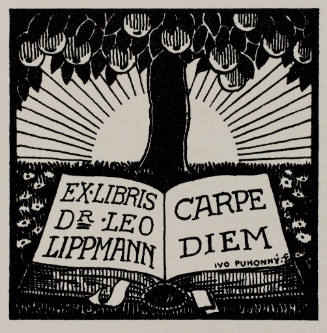 Ex LIbris Dr. Leo Lippmann, Carpe Diem