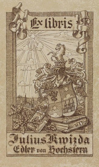 Ex Libris Julius Kwizda Edler von Hochstern