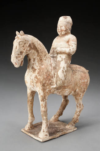 no title (female polo player on horseback tomb statuette)