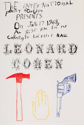 International Poetry Forum Presents Leonard Cohen