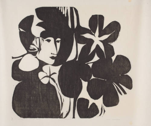 Woman with Flower Forms