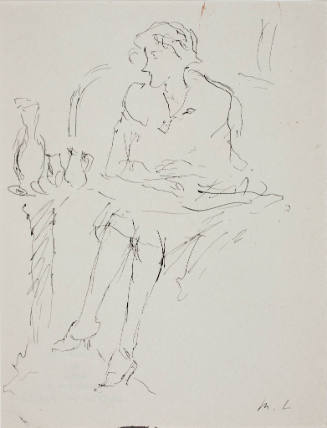 Seated Woman with Folded Hands