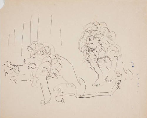 Two Circus Lions