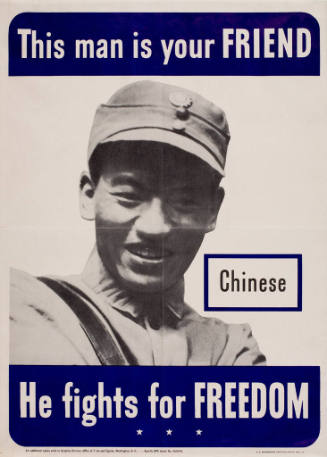 This man is your friend. He fights for freedom (Chinese)