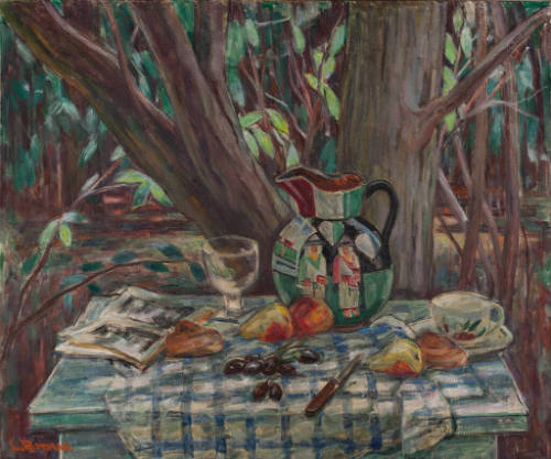 Still-Life Arrangement in the Garden