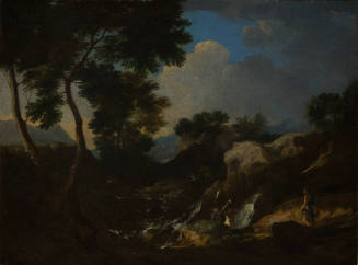 Landscape with Waterfall and Figures in the Alban Hills