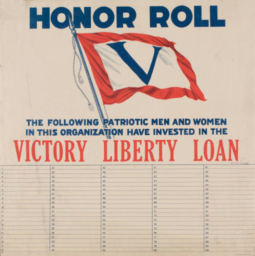 Honor Roll [...] Victory Liberty Loan