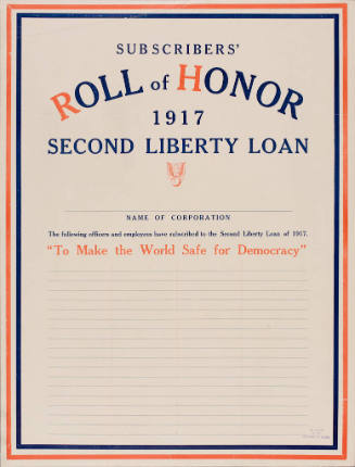 Subscribers' Roll of Honor