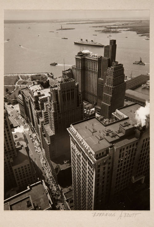 Broadway to the Battery From Roof of Irving Trust Co. Building, One Wall Street