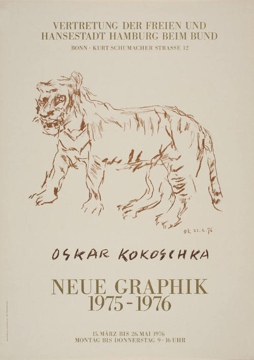 Oskar Kokoschka, Neue Graphik 1975-1976