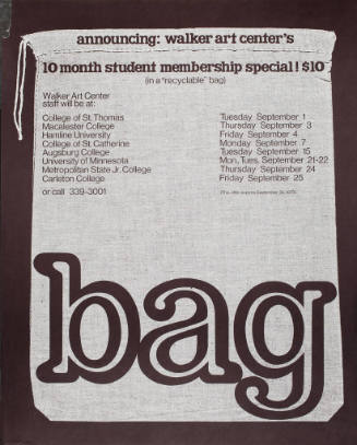 Student Membership "Bag" Poster