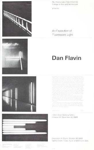 Dan Flavin: An Exposition of Florescent Light, 10/20-11/30, 1968