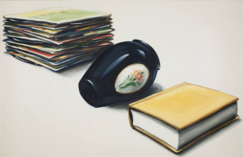 Records, Vase and Book