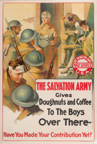 The Salvation Army Gives Doughnuts And Coffee To The Boys Over There [...]