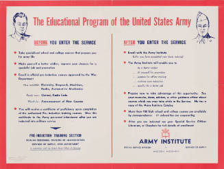 The Educational Program of the United States Army