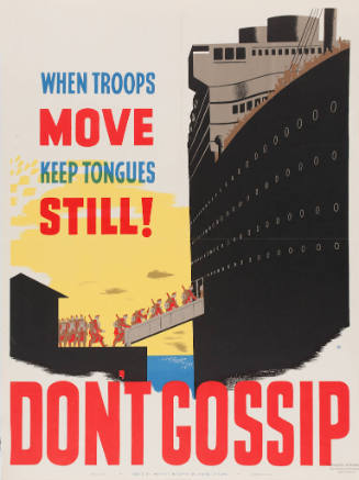 When Troops Move Keep Tongues Still! Don't Gossip