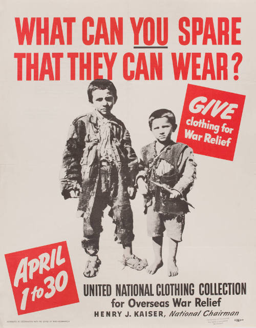 What can you spare that they can wear?