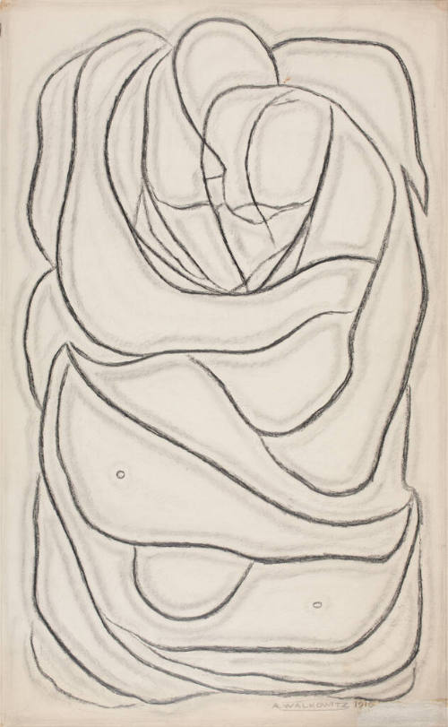 Untitled (large pencil study of figures)