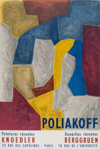 Poster from an Exhibition of his Paintings and Drawings