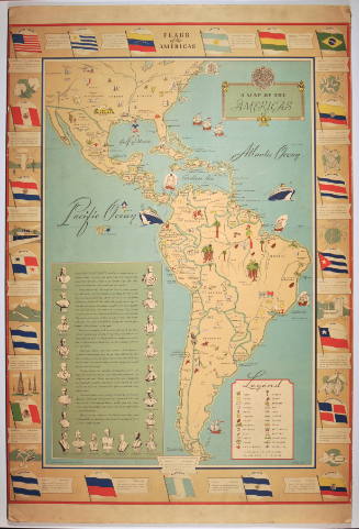 A Map of the Americas, Flags of the Americas