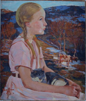 Untitled (Girl with cat)