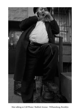 Man Talking on Cell Phone/Bedford Avenue -- Williamsburg, Brooklyn