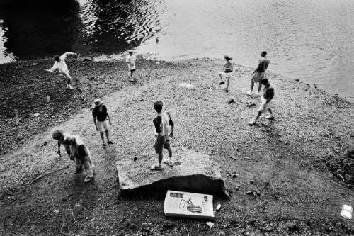 Throwing Stones, Mississippi River, Minneapolis, Minnesota