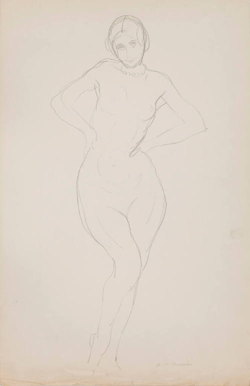 Untitled (standing female nude)