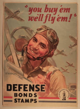 "You Buy 'em, We'll Fly 'em!" Defense Bonds Stamps