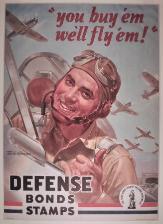 "You Buy 'em, We'll Fly 'em!" Defense Bonds Stamps