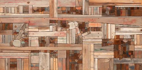 Wood Collage: Landscape