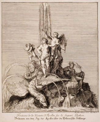 Fountaine de la Victoire d'Apollon sur de Serpent Python