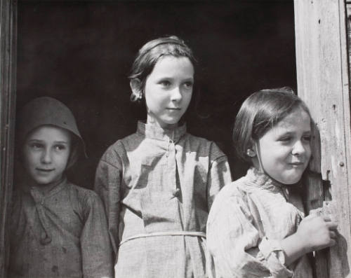 Three daughters of a wage laborer who works in the sugar cane fields. Vicinity..