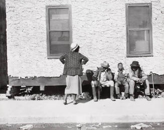 Negroes Sitting in Front of City Hall, Belle Glade, FL