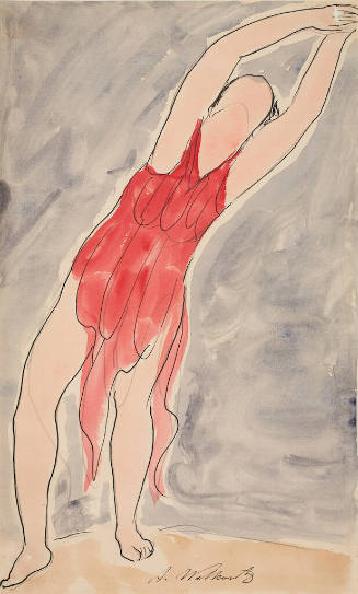 Isadora Duncan (in Red Dress)