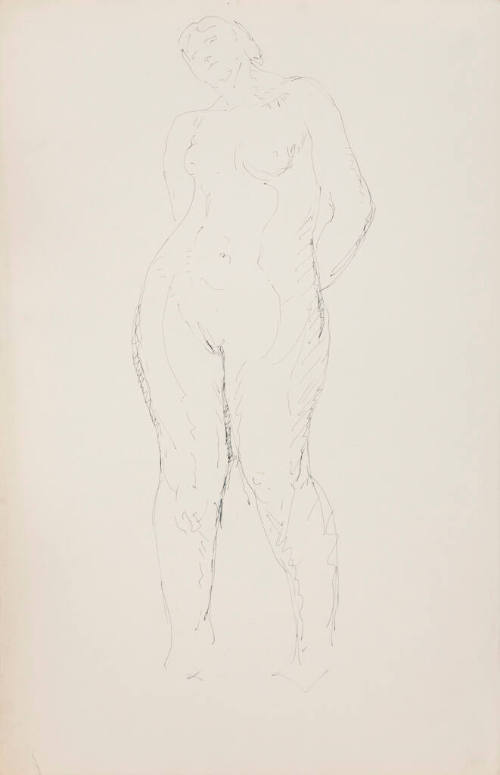 Untitled (standing female nude)