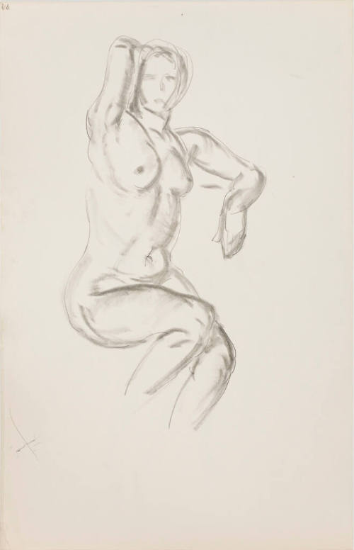 Untitled (Seated Female Nude)